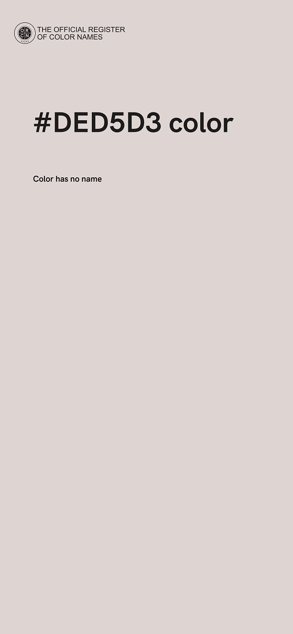 #DED5D3 color image