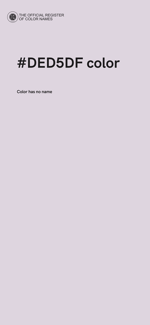 #DED5DF color image