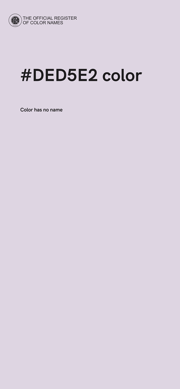 #DED5E2 color image