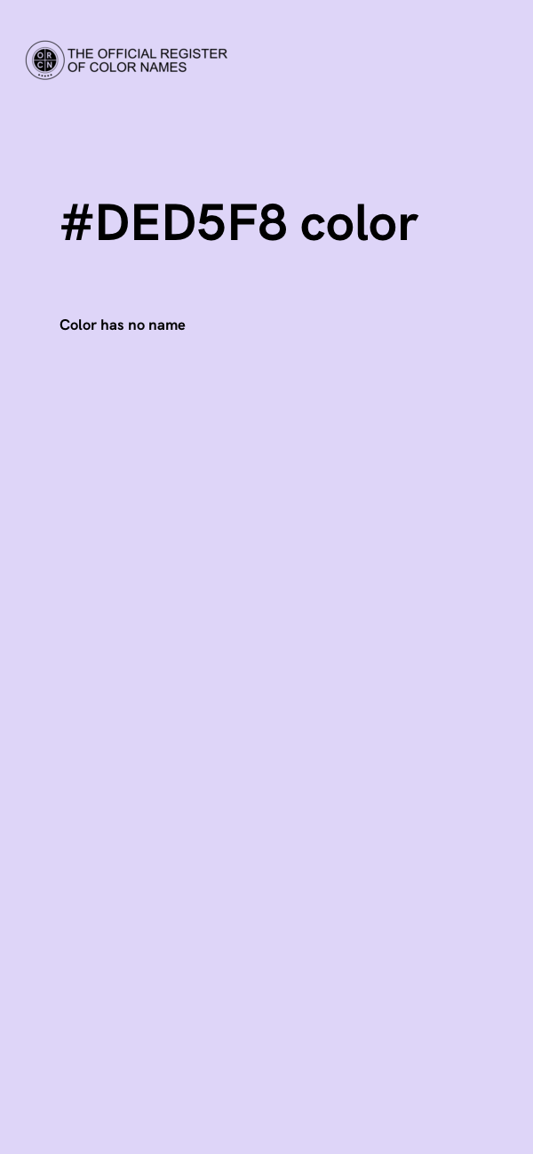 #DED5F8 color image