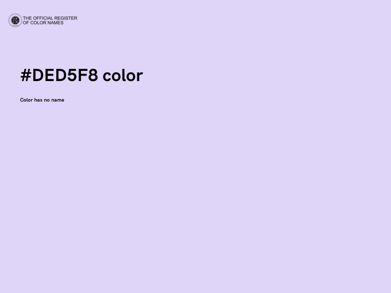 #DED5F8 color image