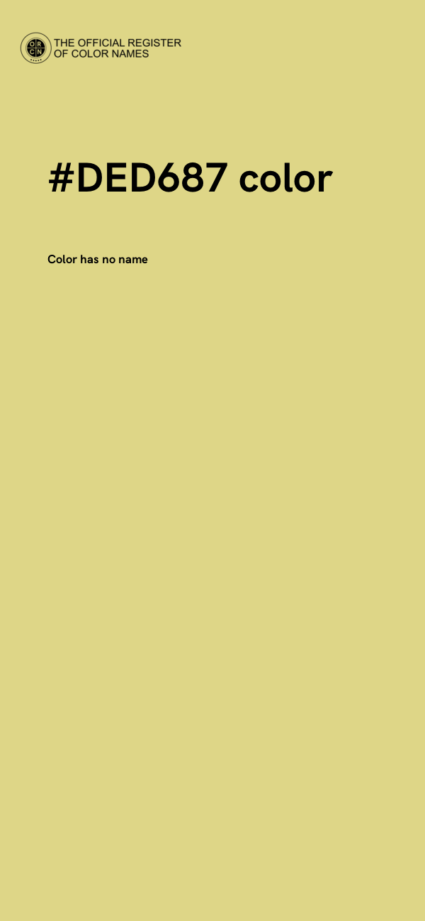 #DED687 color image