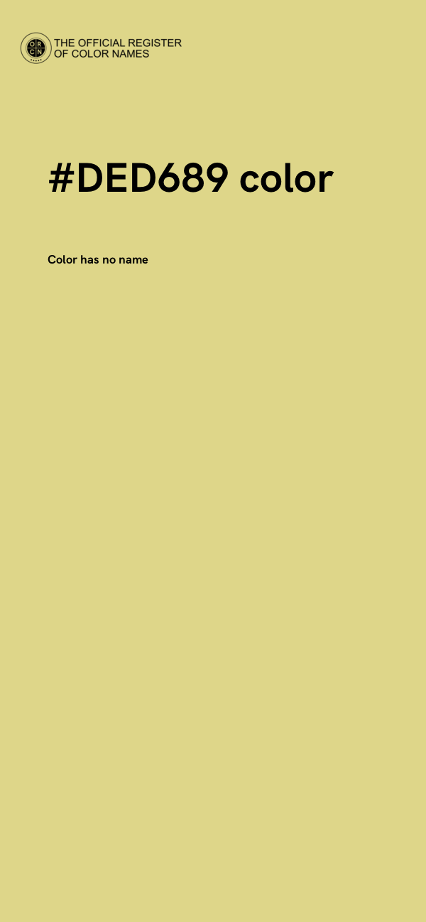 #DED689 color image