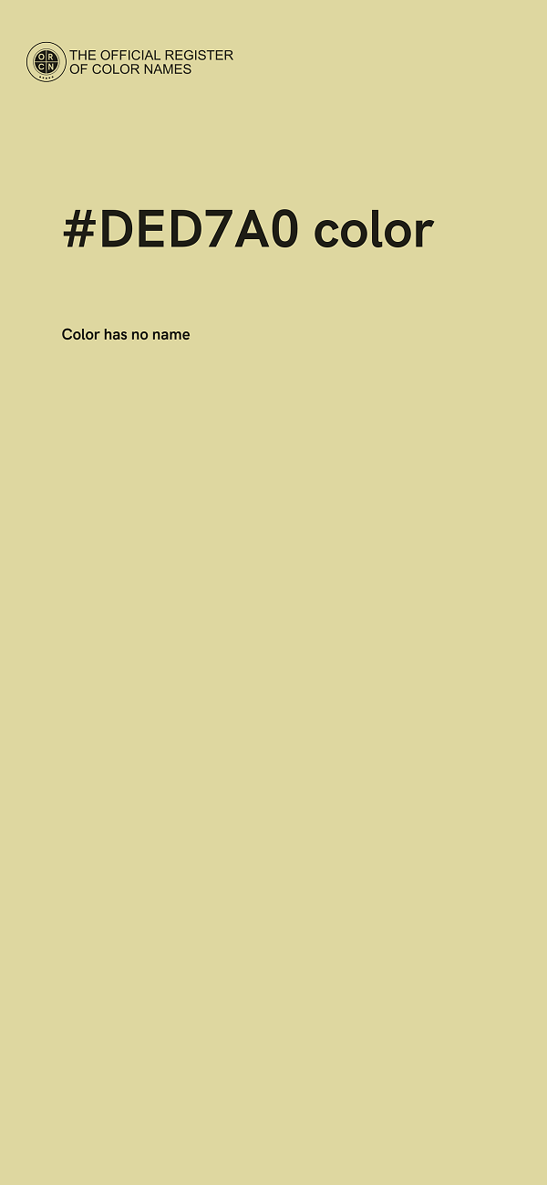 #DED7A0 color image