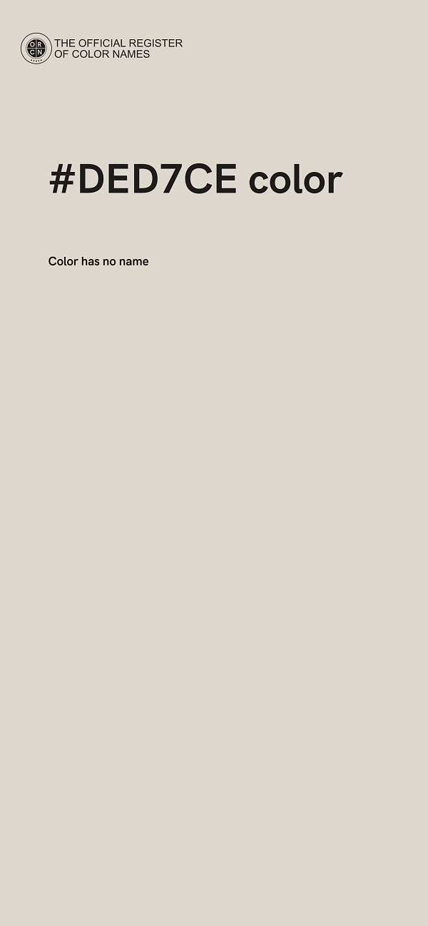 #DED7CE color image