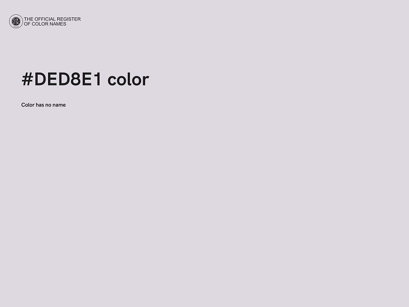 #DED8E1 color image