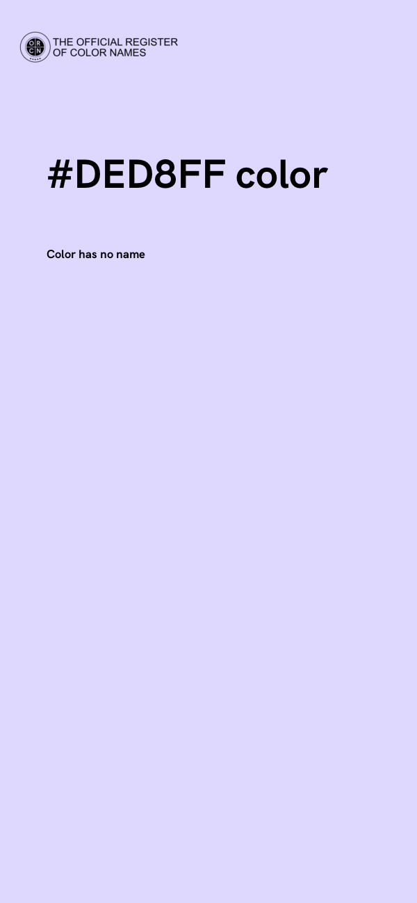 #DED8FF color image