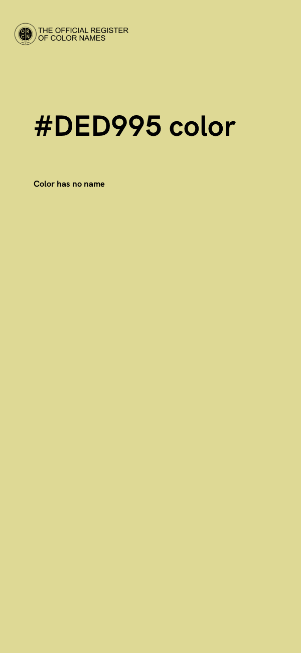 #DED995 color image