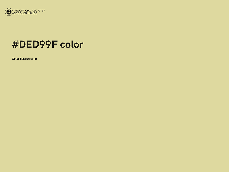 #DED99F color image