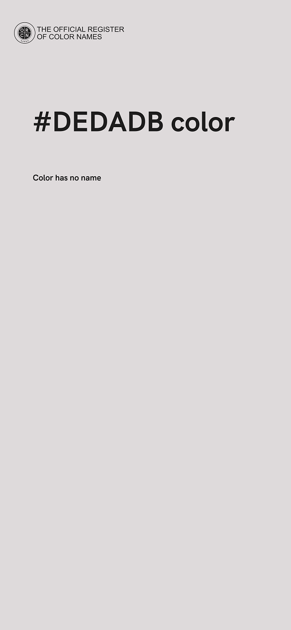 #DEDADB color image