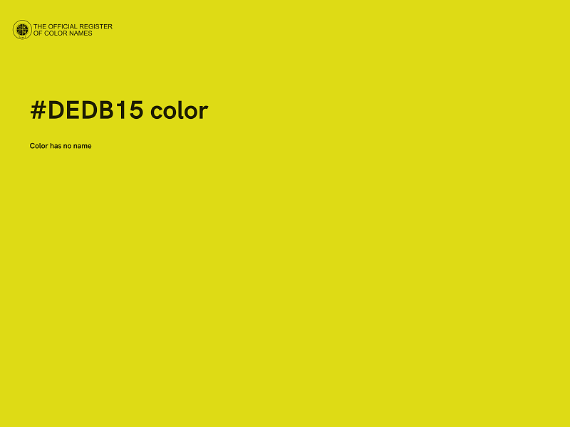 #DEDB15 color image