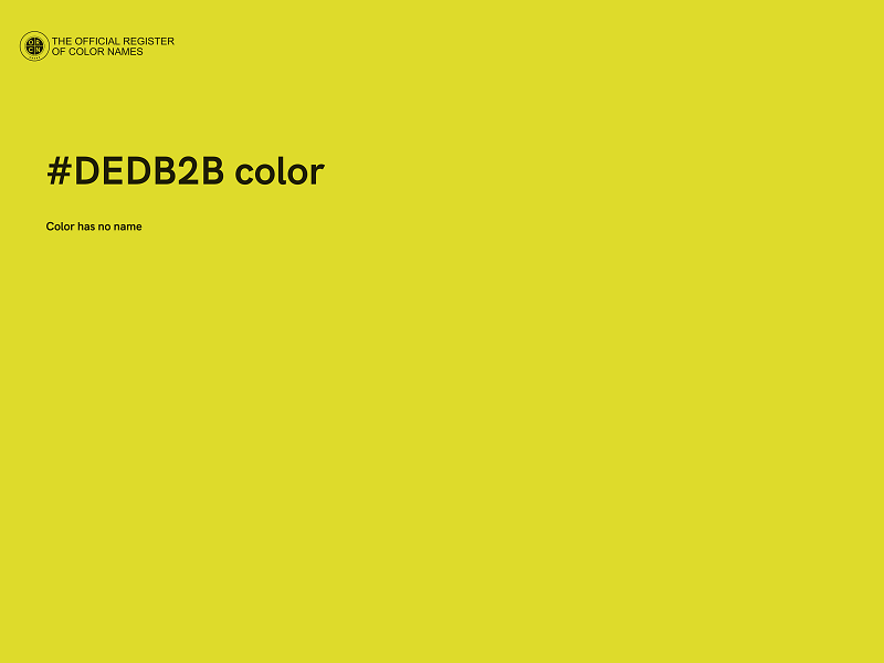 #DEDB2B color image