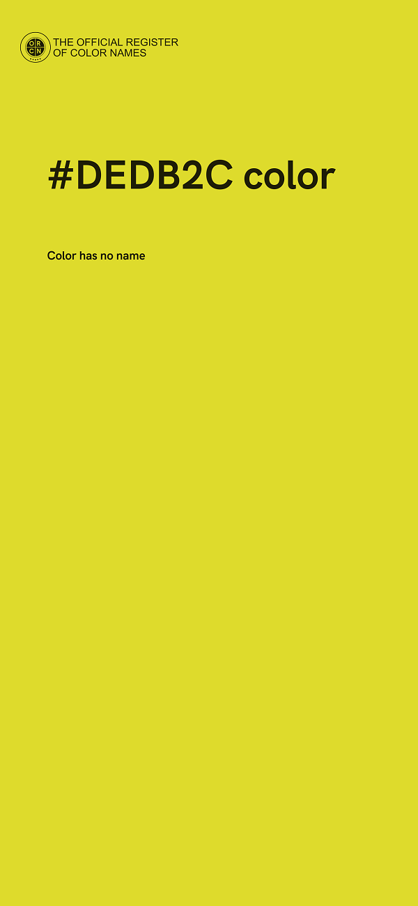 #DEDB2C color image
