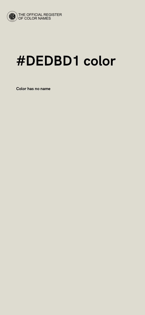 #DEDBD1 color image