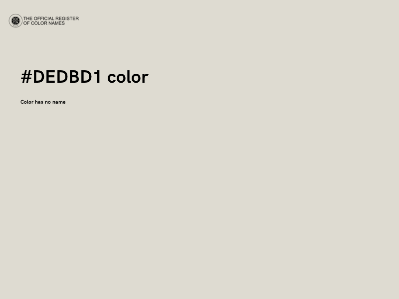 #DEDBD1 color image