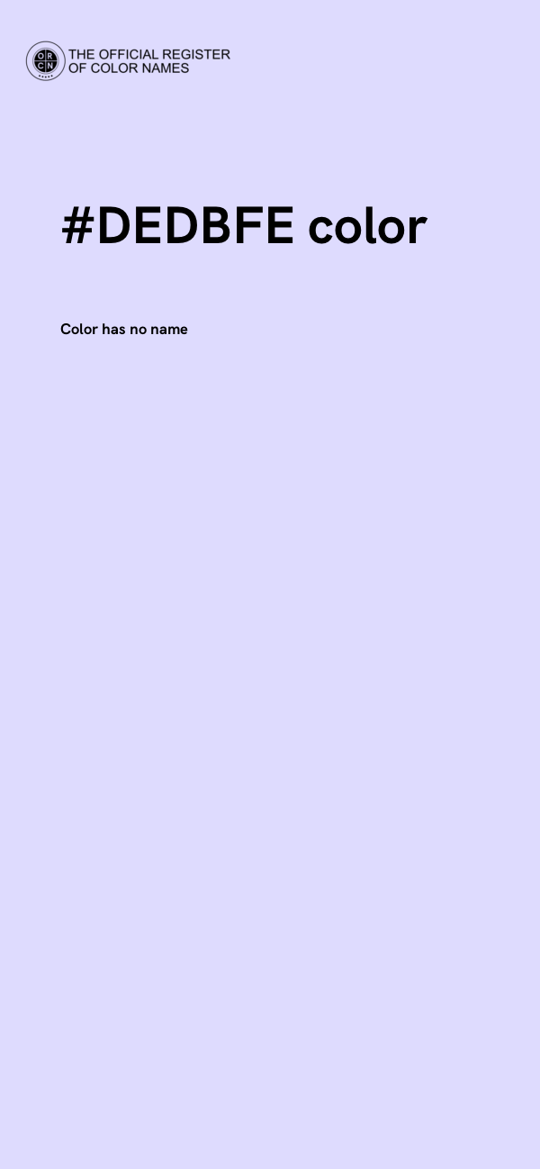 #DEDBFE color image