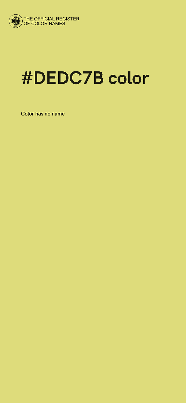 #DEDC7B color image