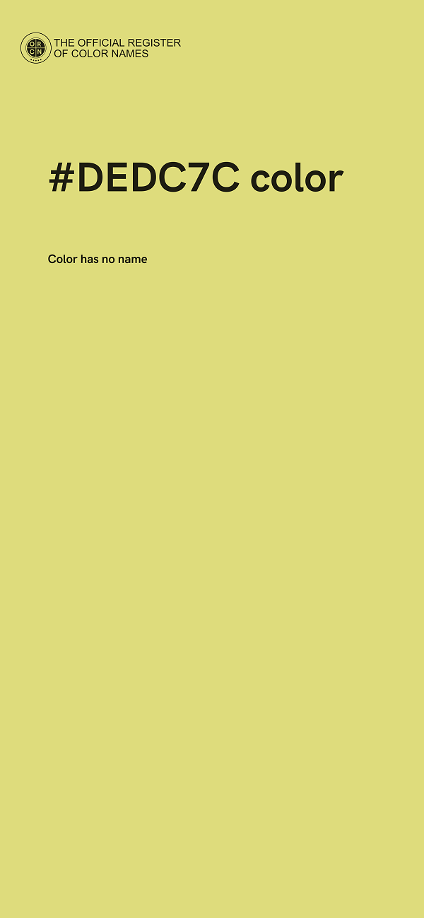 #DEDC7C color image