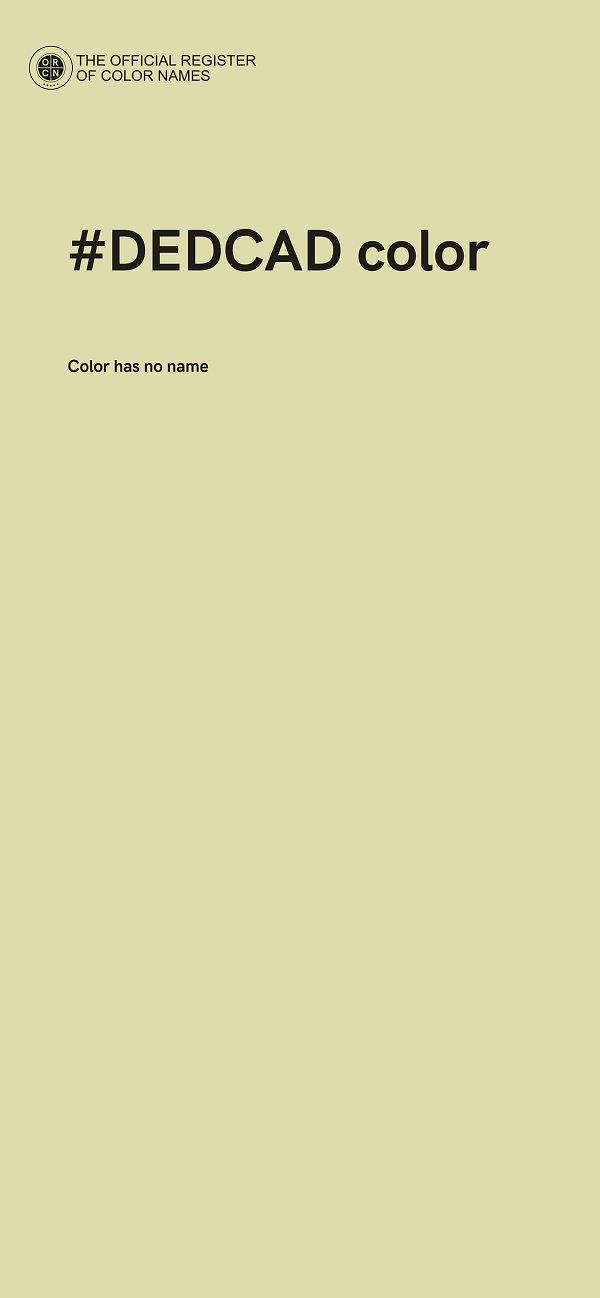 #DEDCAD color image