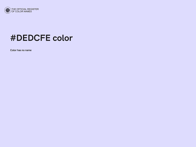 #DEDCFE color image