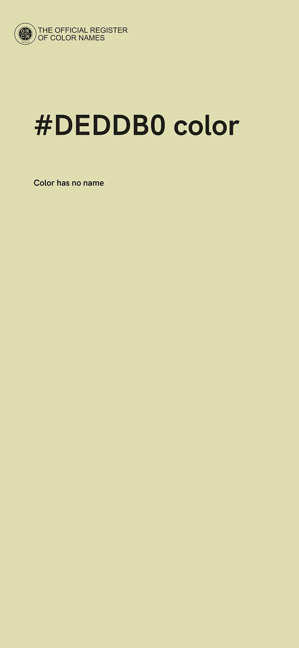 #DEDDB0 color image