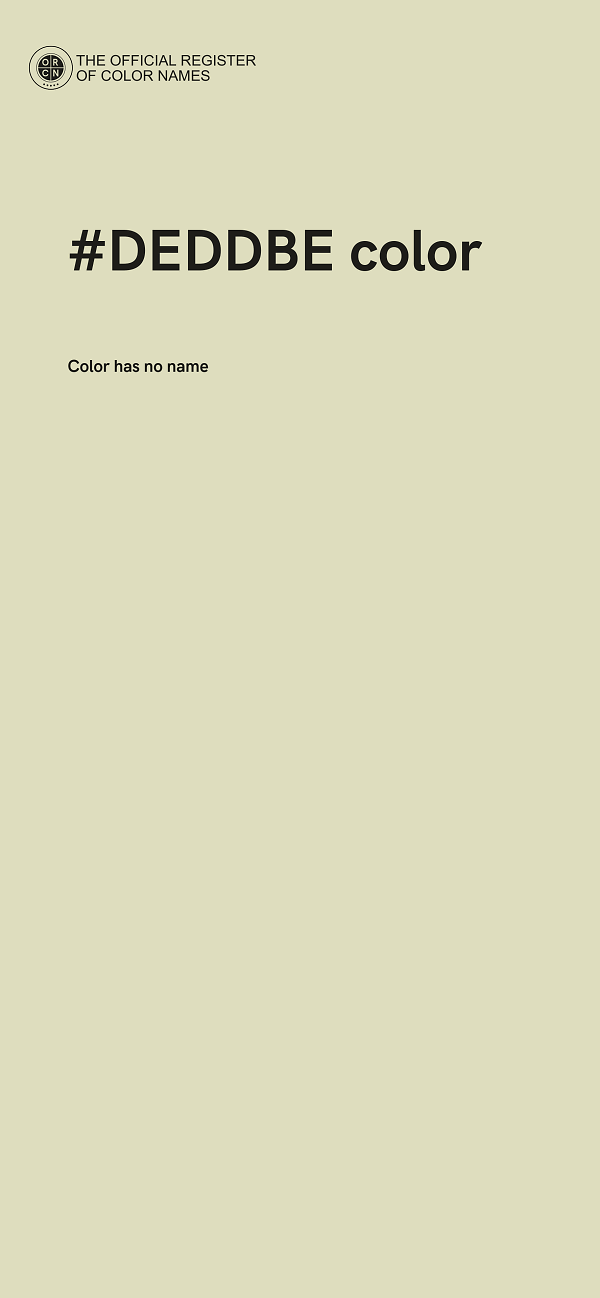 #DEDDBE color image