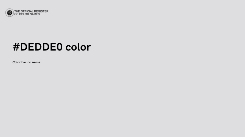 #DEDDE0 color image