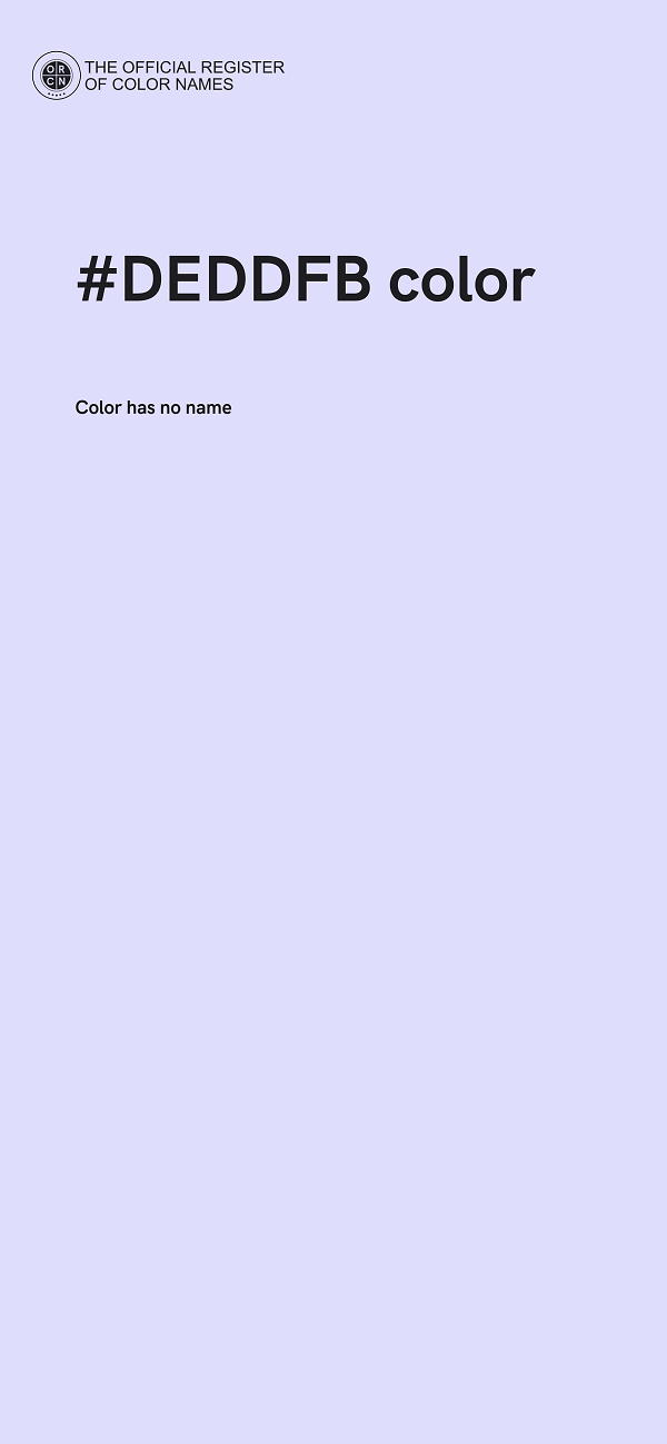#DEDDFB color image