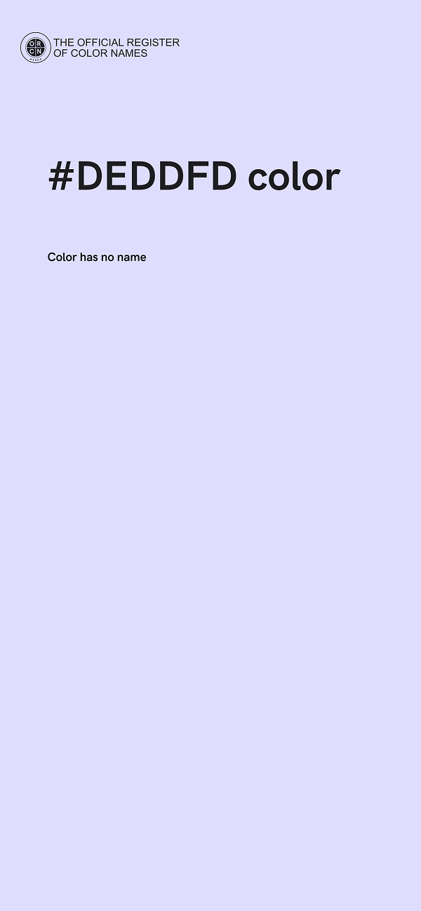 #DEDDFD color image
