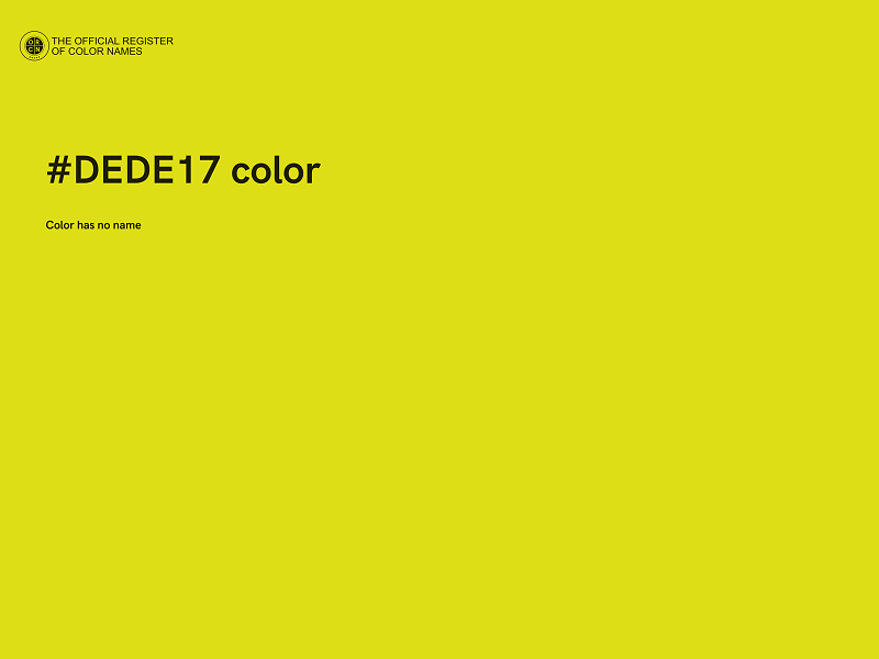 #DEDE17 color image