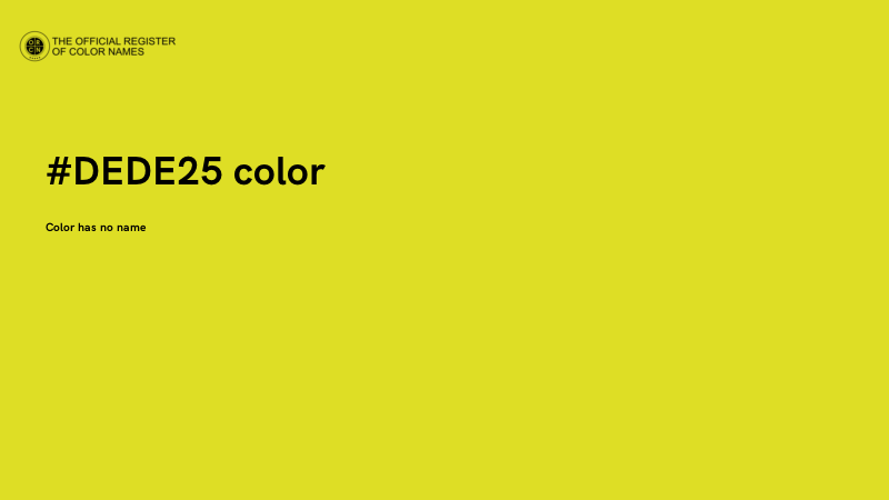 #DEDE25 color image