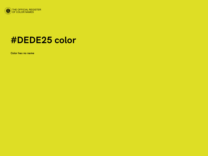 #DEDE25 color image