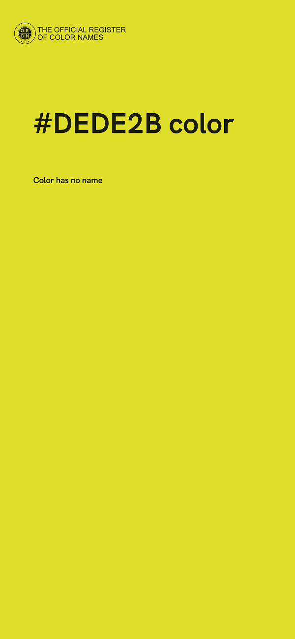 #DEDE2B color image
