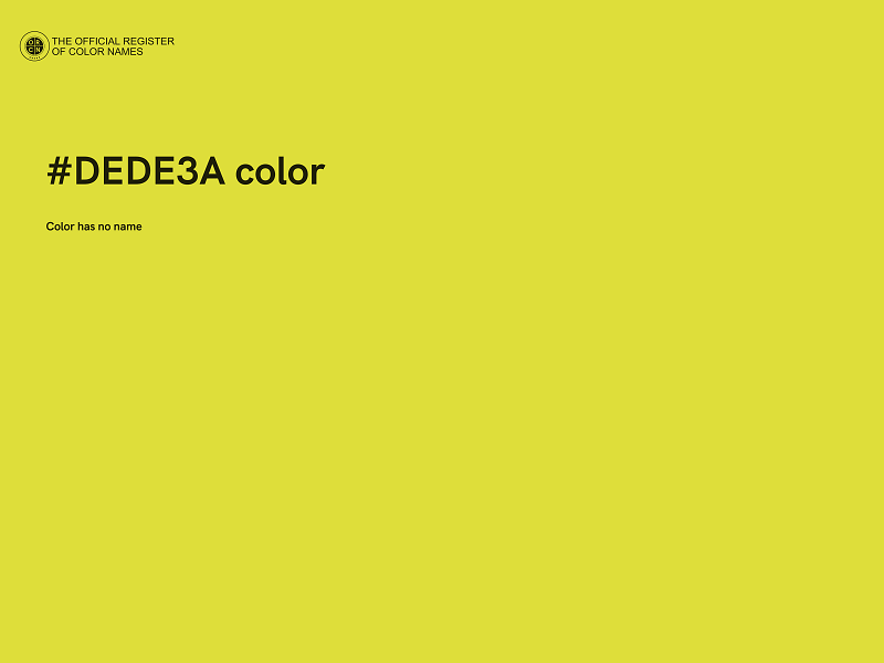 #DEDE3A color image