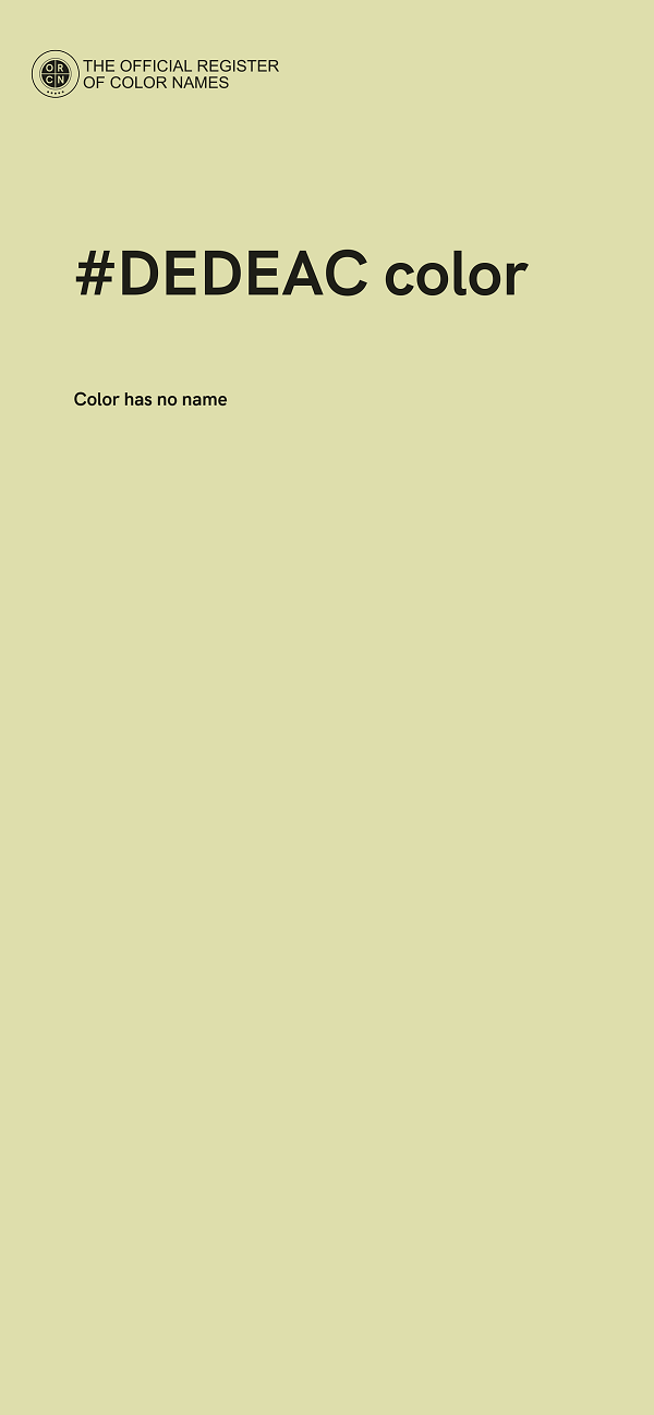 #DEDEAC color image