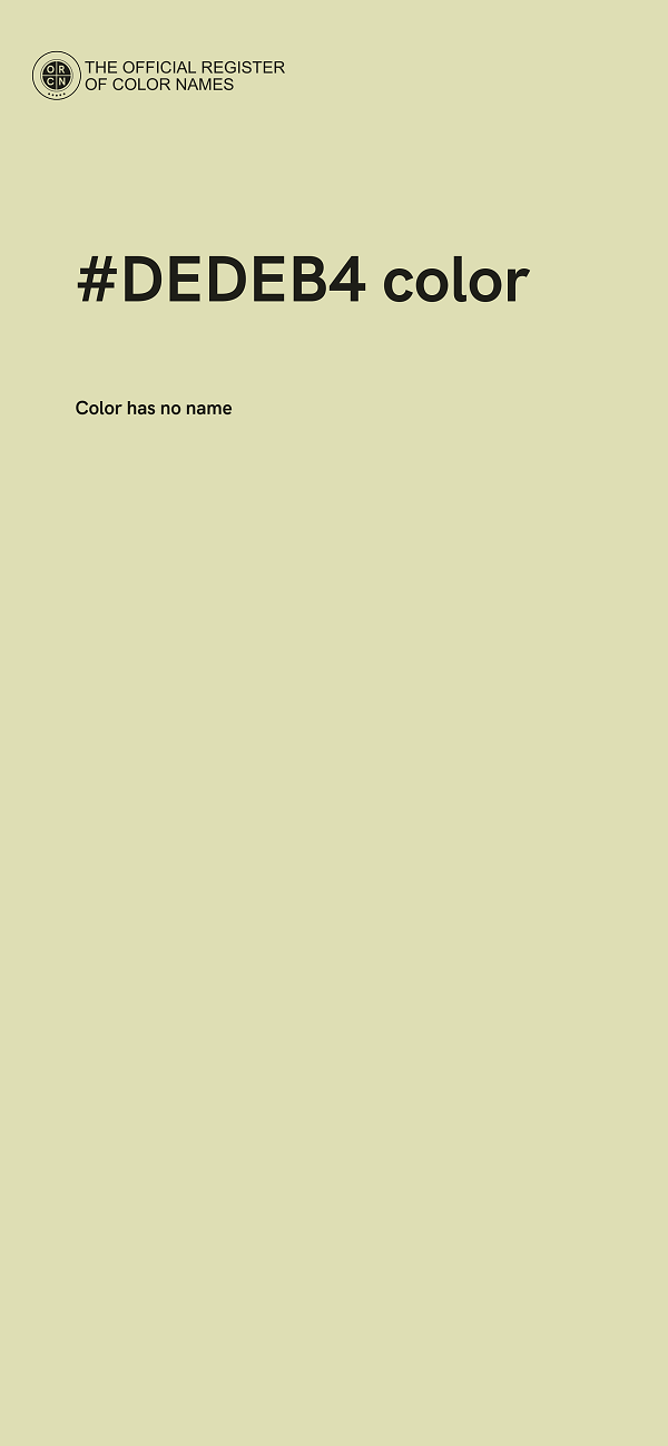 #DEDEB4 color image