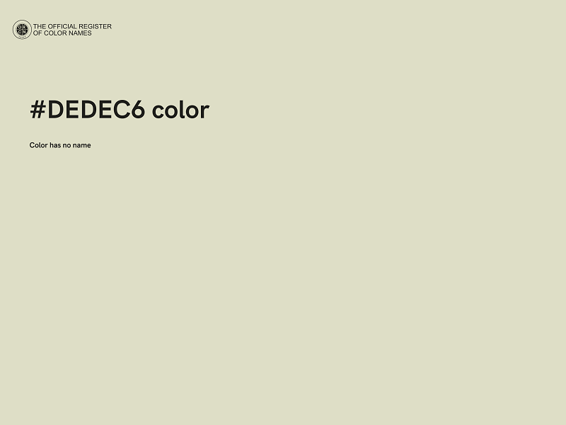 #DEDEC6 color image