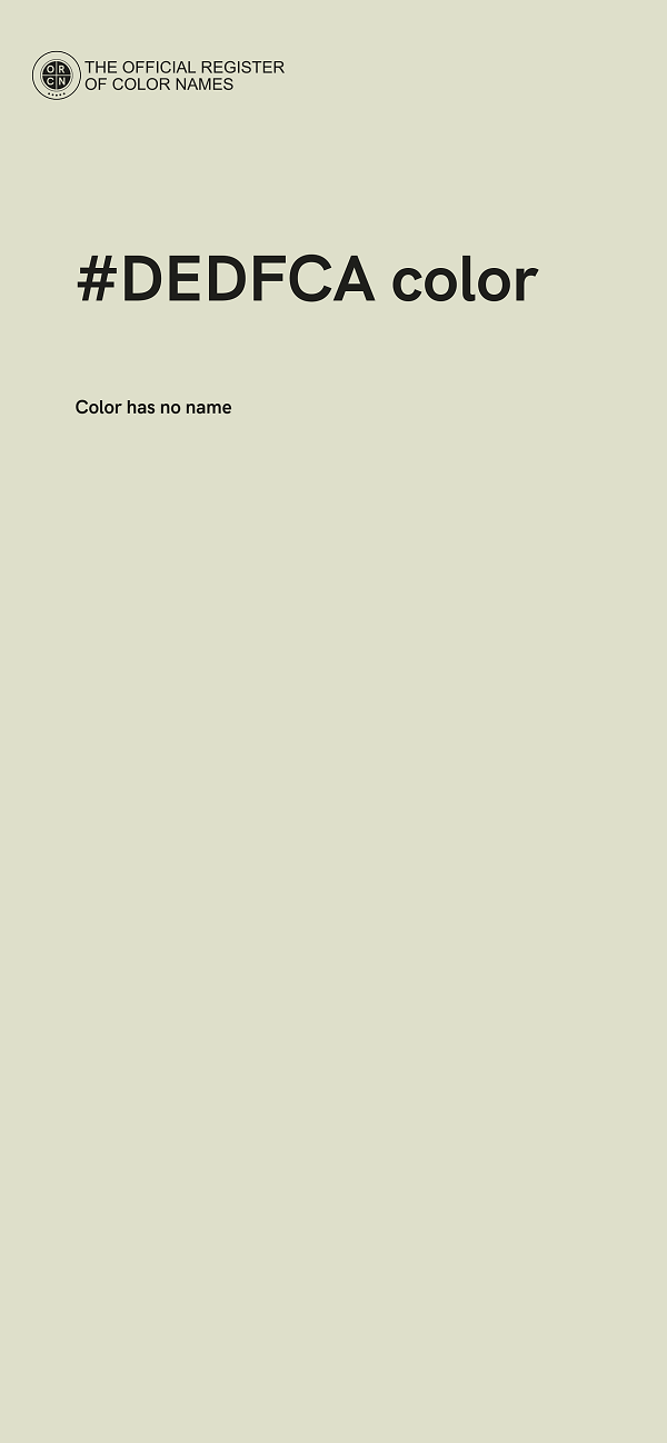 #DEDFCA color image
