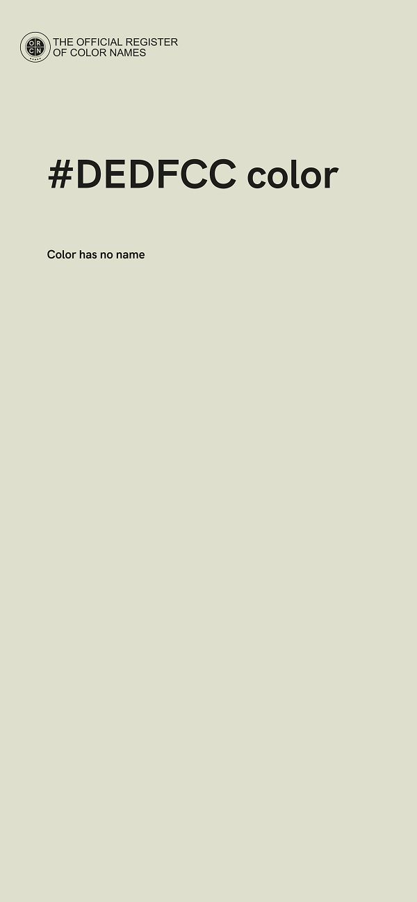 #DEDFCC color image