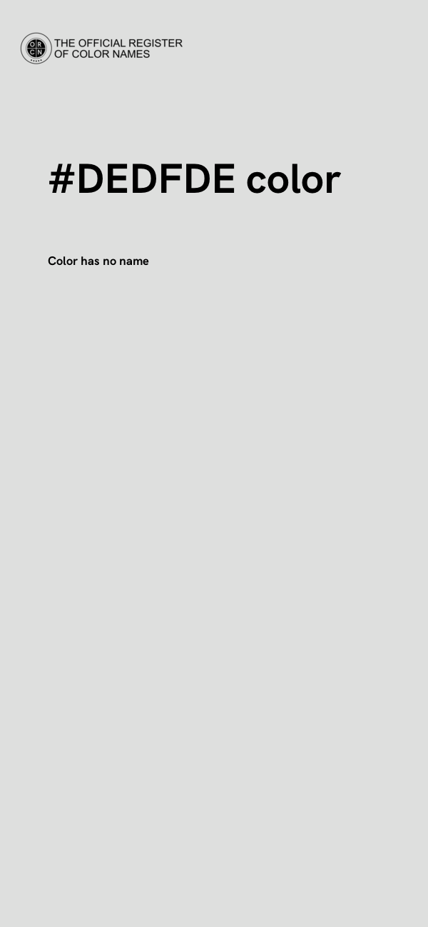 #DEDFDE color image