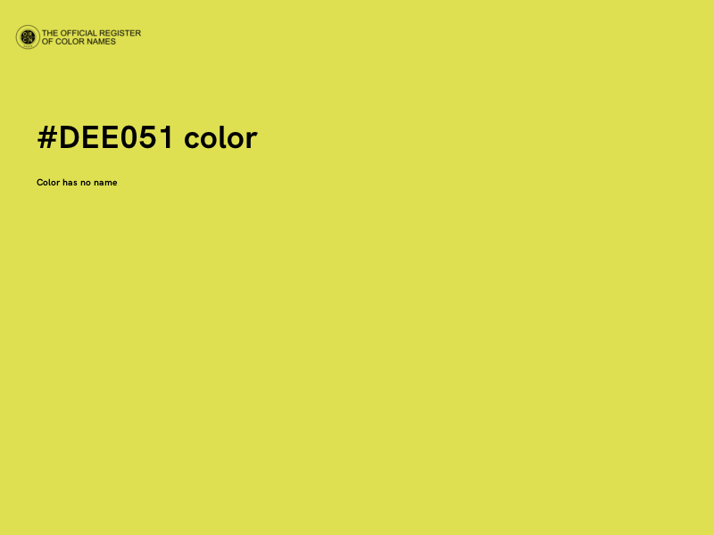 #DEE051 color image