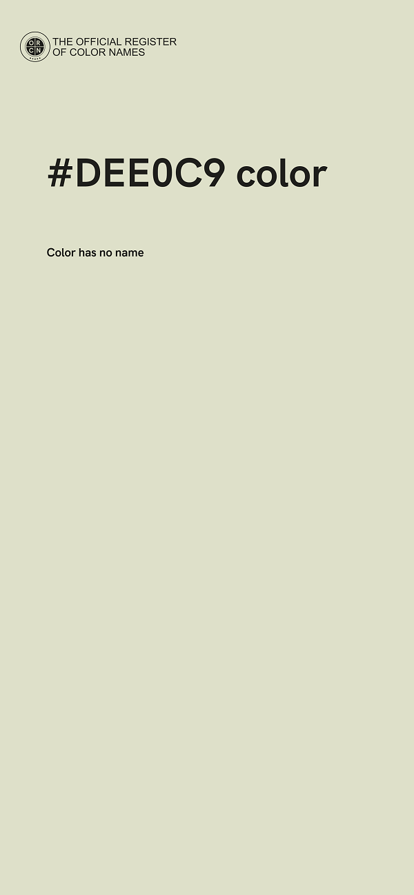 #DEE0C9 color image