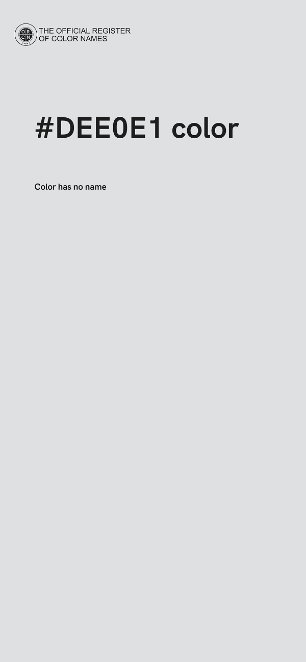 #DEE0E1 color image