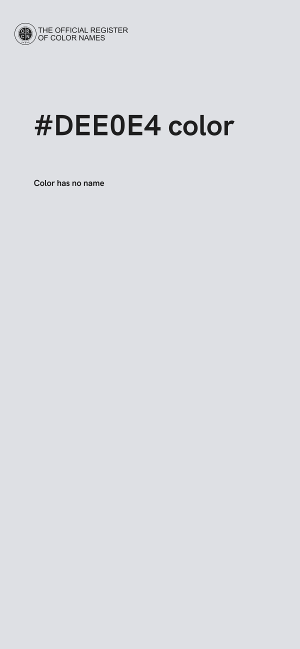 #DEE0E4 color image