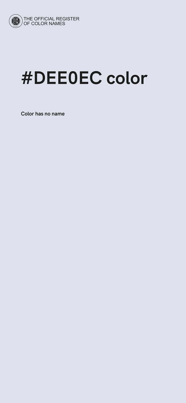 #DEE0EC color image