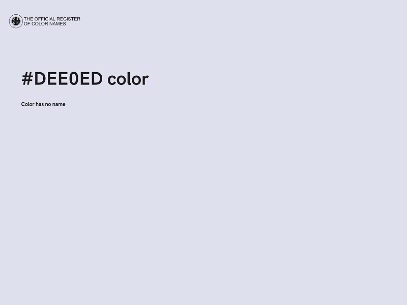 #DEE0ED color image
