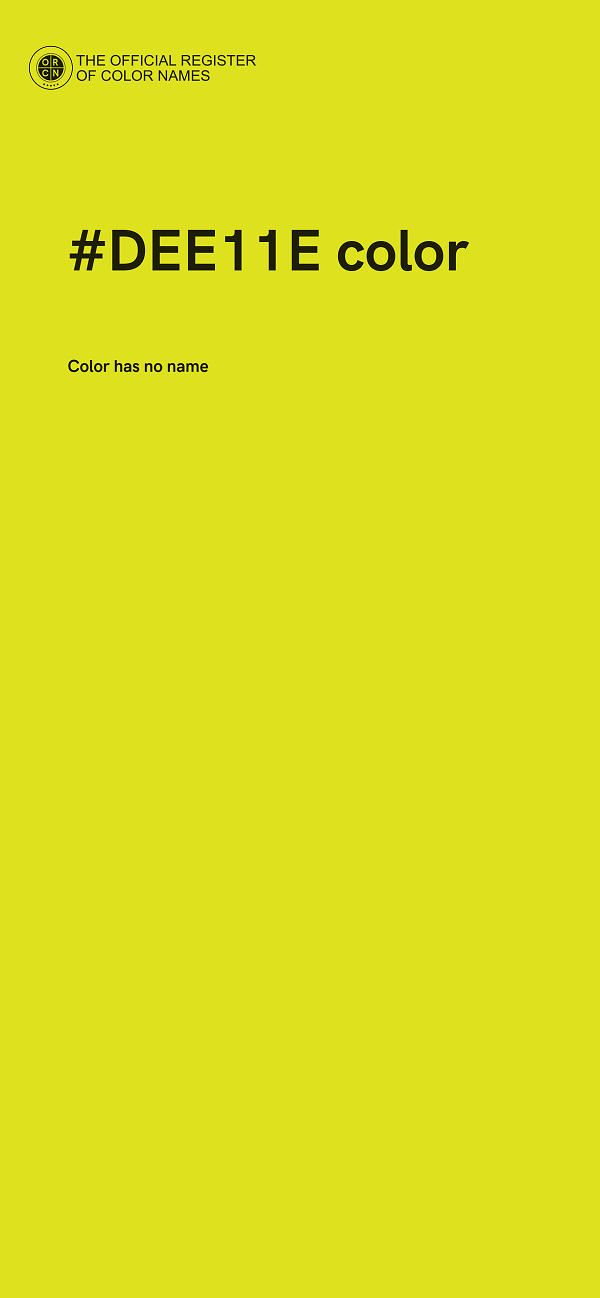 #DEE11E color image