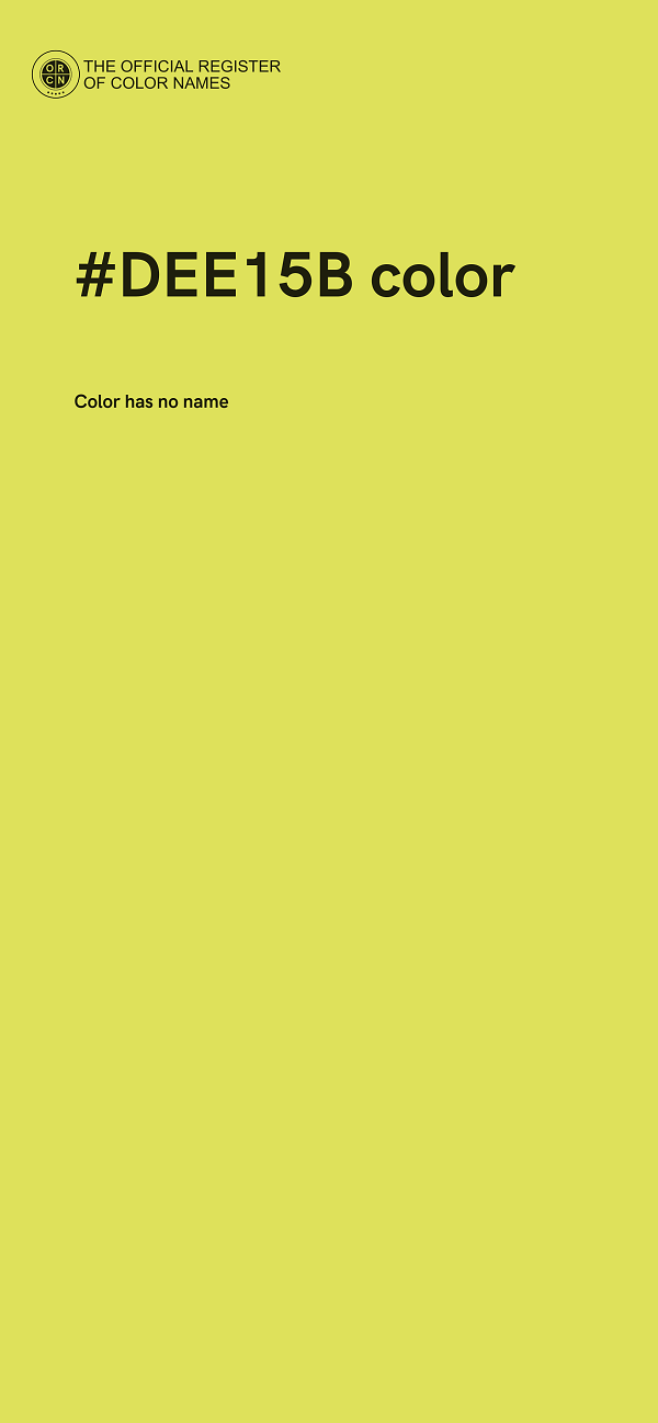 #DEE15B color image