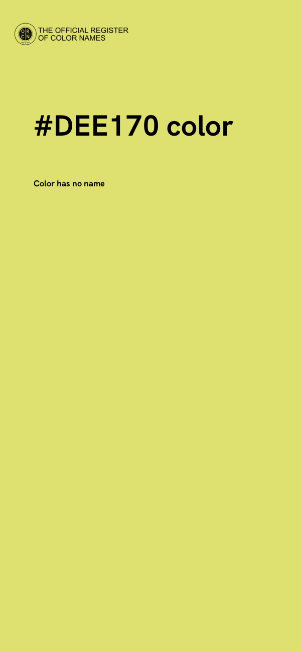 #DEE170 color image