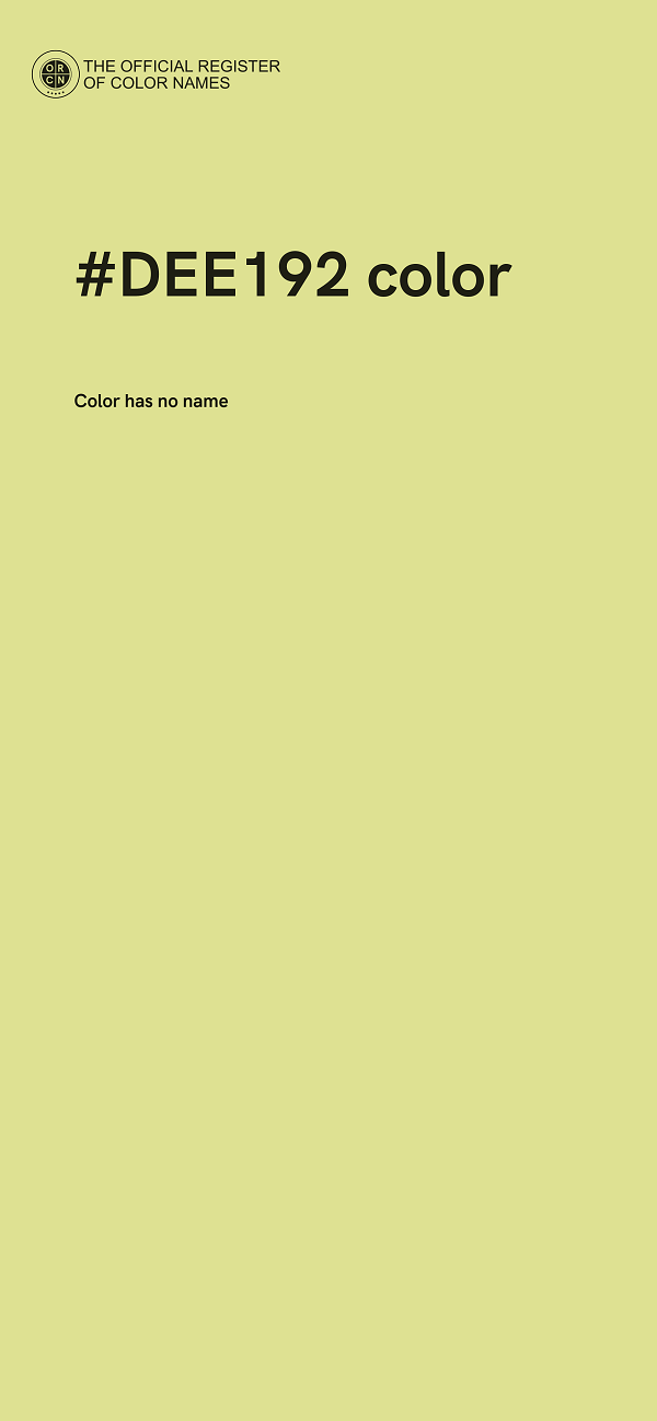 #DEE192 color image